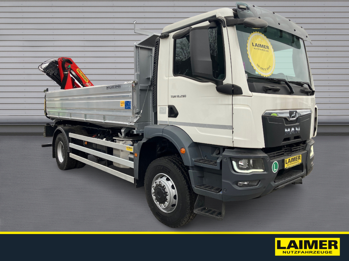 MAN TGM 18.290 4X4 BB Kipper/Heckkran