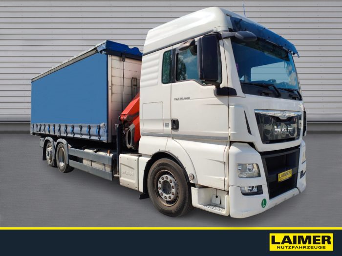 MAN TGX 26.440 6X2-4 LL  Pritsche/Plane/Frontkran