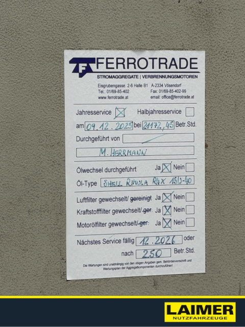 Notstromaggregat 87,5 kVA / 70 kW – Sisu/Valmet Diesel – Bild 5